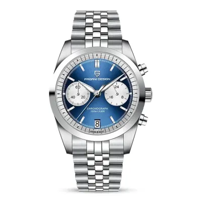 Pagani Design Mecha-Japanese Movement Men's Watch With Blue Dial